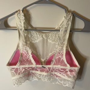 White bralette high neck